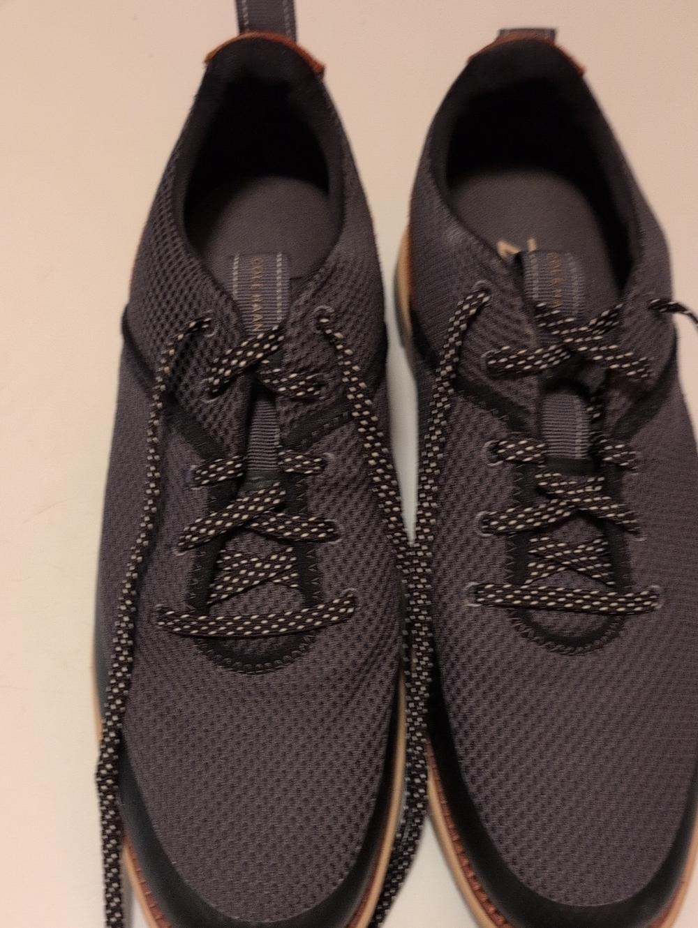 Cole Haan Men's Charcoal Knit Lace-Up Sneakers